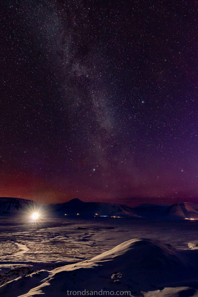 Milky Way over Adventdalen