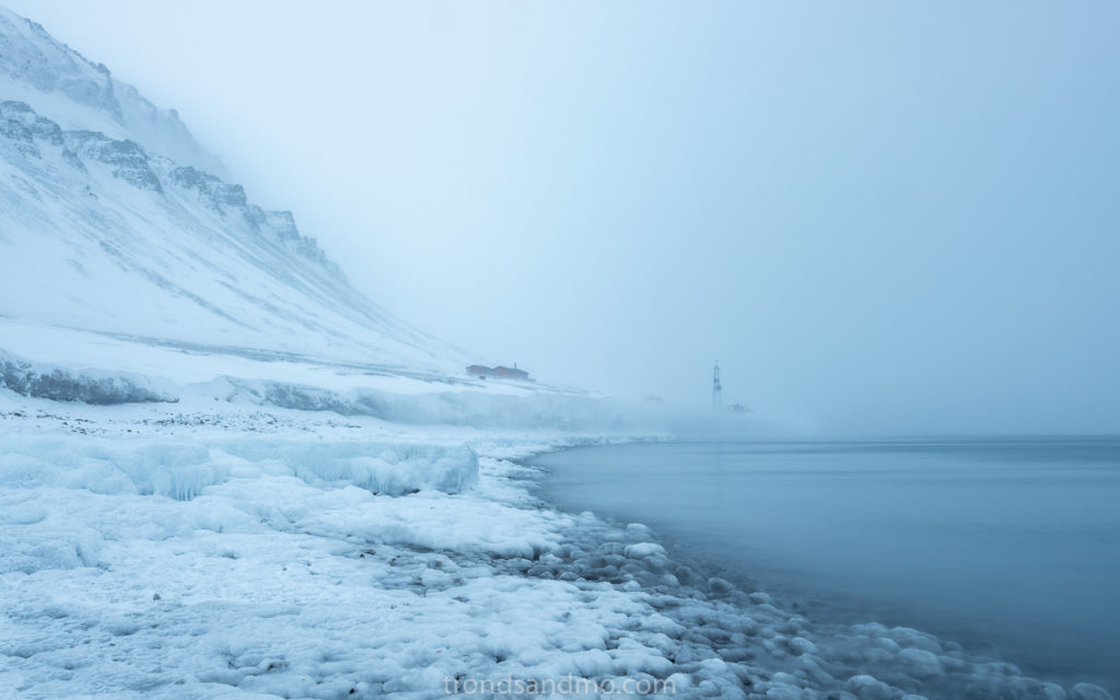 Foggy weather at Hotellneset